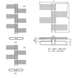 Rysunek techniczny Arez (A/Z) 870 x 865